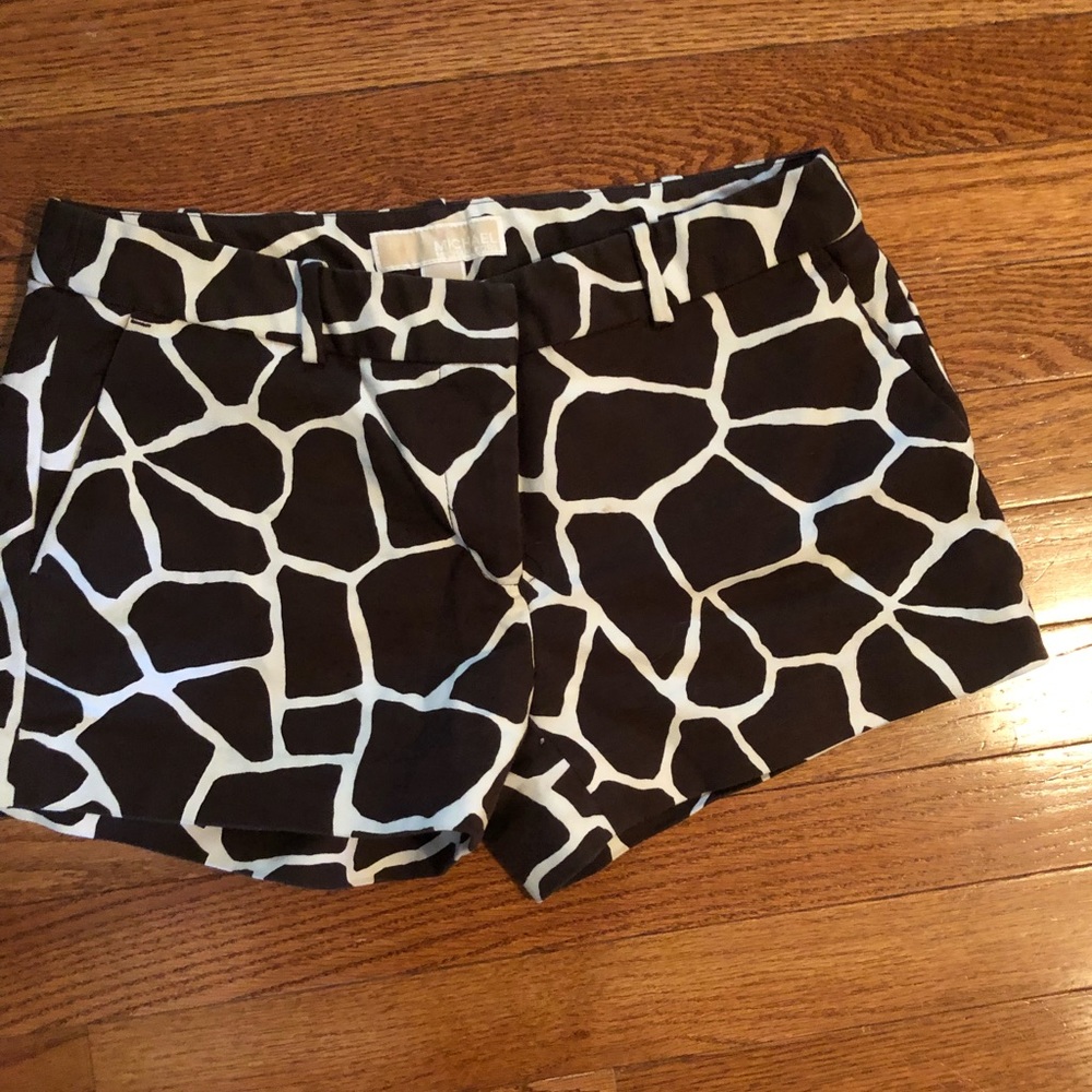 Michael Kors giraffe print shorts